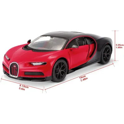 Bugatti Chiron Sport - Röd / Svart - Maisto - 1:24