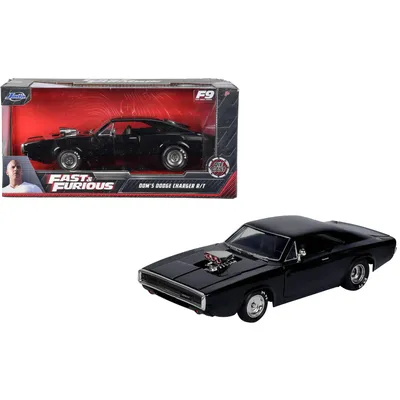 Dom's Dodge Charger 500 - Svart - 1968 - Fast & Furious - Jada - 1:24