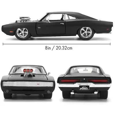 1970 Dodge Charger R/T - Mattsvart - Fast & Furious - Jada - 1:24