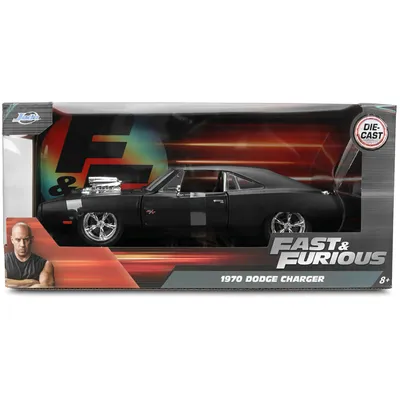 1970 Dodge Charger R/T - Mattsvart - Fast & Furious - Jada - 1:24