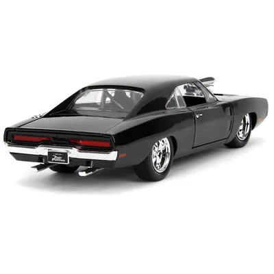 Dom & 1970 Dodge Charger R/T - Svart - Fast & Furious - Jada - 1:24