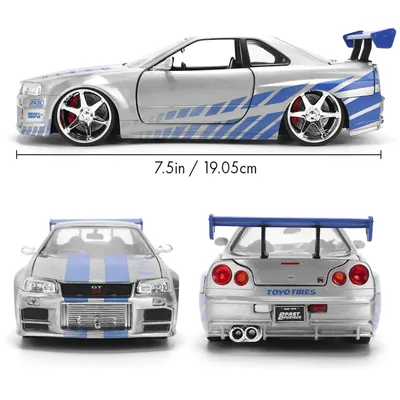 Brian's Nissan Skyline GT-R (R34) - Fast & Furious - Jada - 1:24