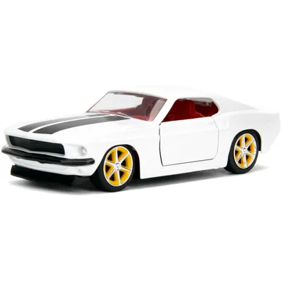 Roman's Ford Mustang - Vit - Fast & Furious - Jada - 1:32