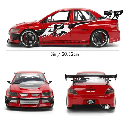 Mitsubishi Lancer Evolution IX - Röd - Fast & Furious - Jada - 1:24