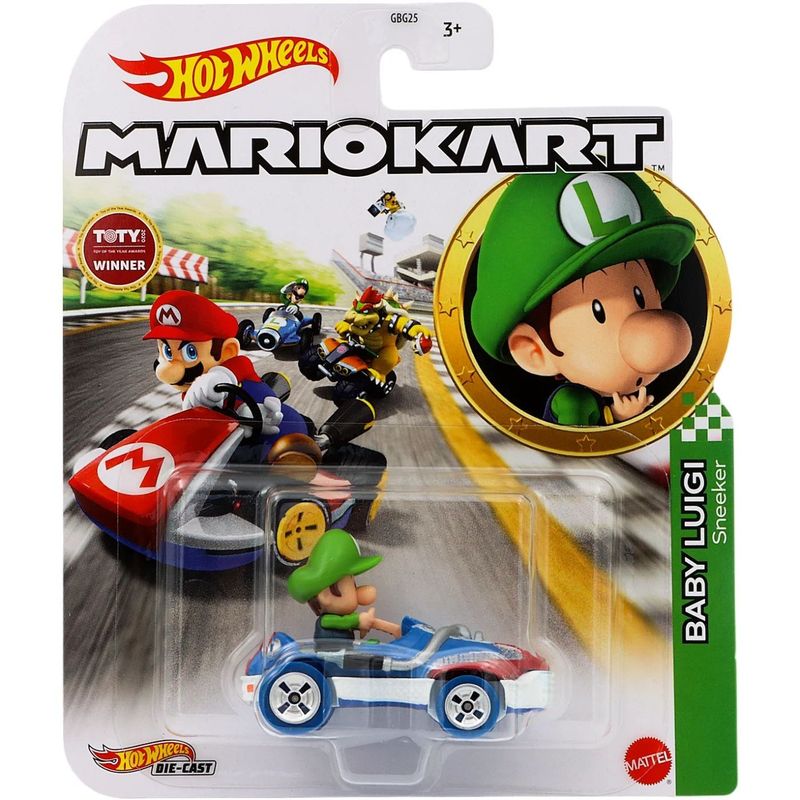 Baby Luigi - Sneeker - Mario Kart - Hot Wheels