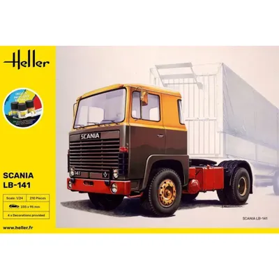 Scania LB-141 - 1977 - Plastbyggmodell med färg - Heller - 1:24