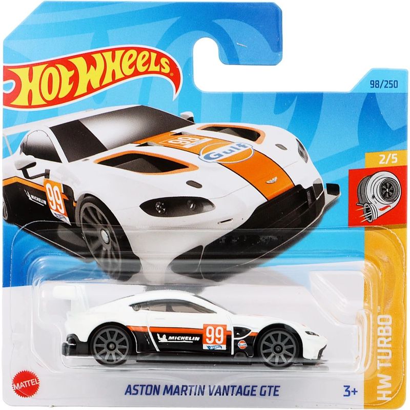 Aston Martin Vantage GTE - HW Turbo - Vit - Hot Wheels