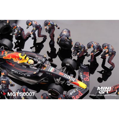 RB18 #1 Max Verstappen - Pit Crew Set - Mini GT - 1:64