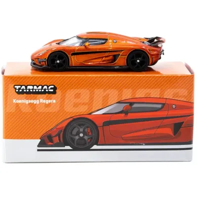 Koenigsegg Regera - Orange Metallic - GLOBAL64 Tarmac Works - 1:64