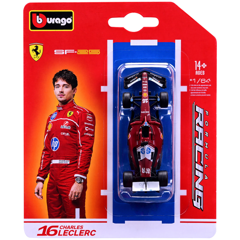 Ferrari SF-25 - Charles Leclerc - Bburago - 1:64 - 9 cm