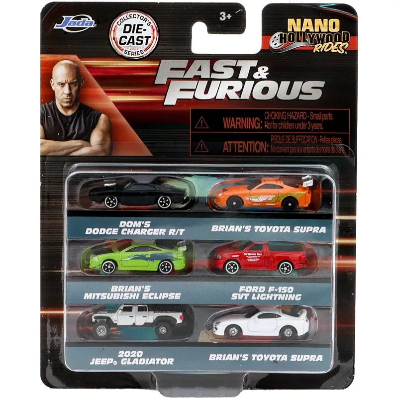 Fast & Furious 6-pack Nano Cars - Jada Toys