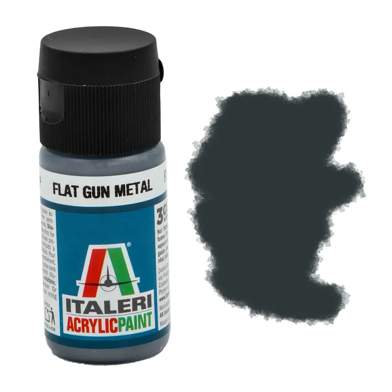 Flat Gun Metal - 4681AP - Acrylic Paint - Italeri