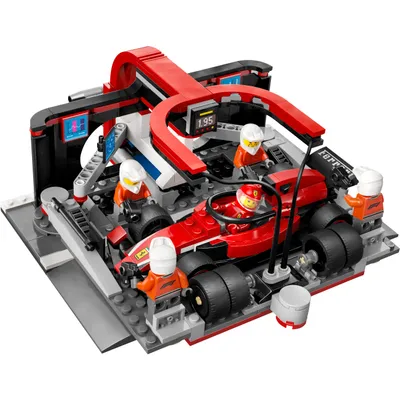 F1 Pit Stop & Pit Crew - Ferrari - Formula 1 - 60443 - LEGO