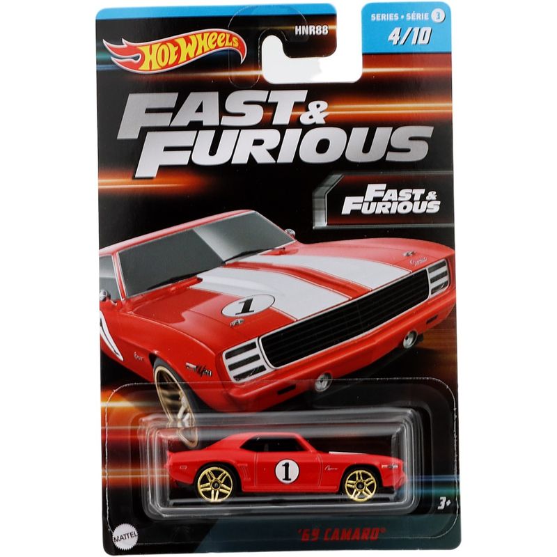 69 Camaro - Röd - F&F - S3 4/10 - Hot Wheels