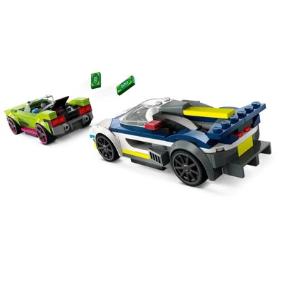 Biljakt med polisbil och muskelbil - City - 60415 - LEGO