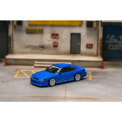 VERTEX Nissan Silvia S13 - Blå - Tarmac Works - 1:64