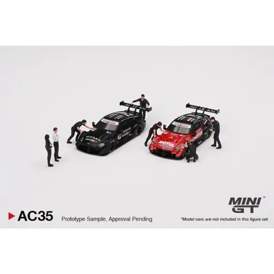 Figurer - NISMO Technician Team - AC35 - Mini GT - 1:64