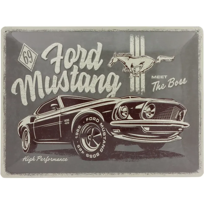 Ford Mustang Boss 429 - Plåtskylt - 40x30 cm