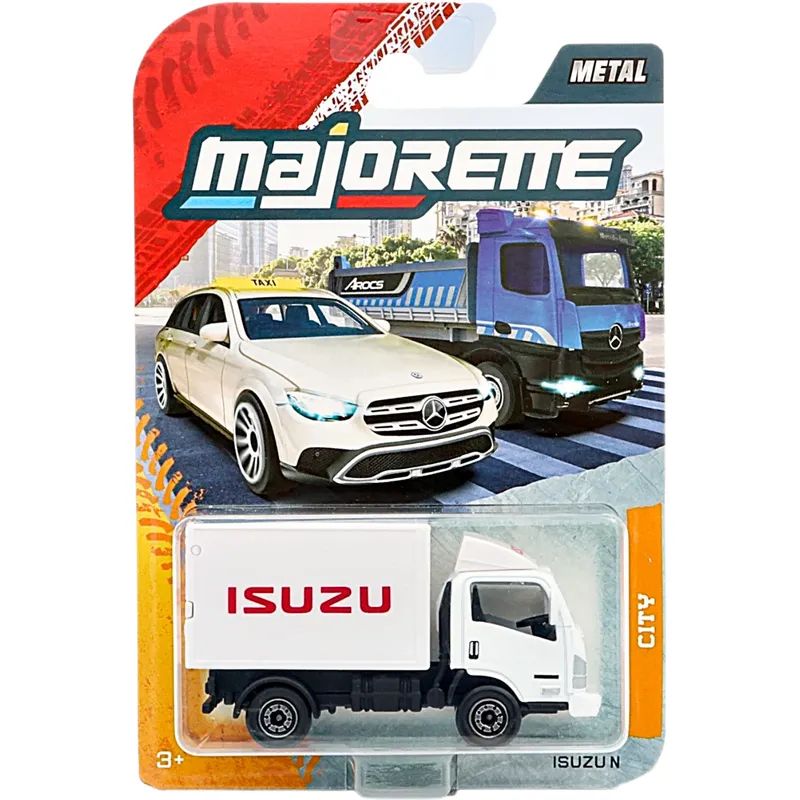 Isuzu NPR - Lastbil - Vit - City Premium Cars - Majorette - 7 cm
