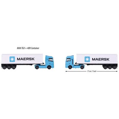 MAN TGX + 40 ft Container - MAERSK - Logistic - Majorette