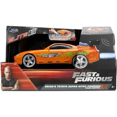 Brians Toyota Supra Nitro Powered - RC - Jada - 18 cm