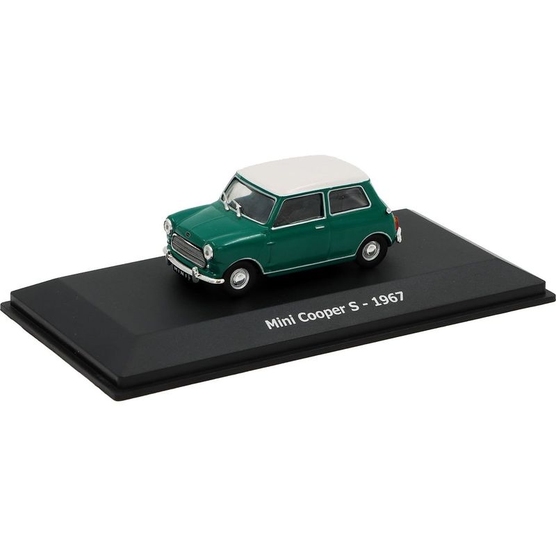 Mini Cooper S - 1967 - Grön och Vit - Hachette - 1:43