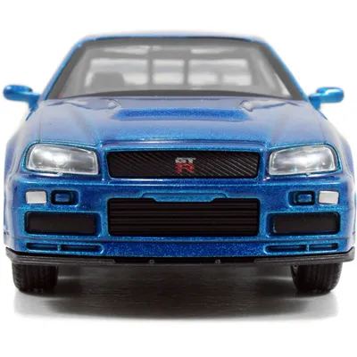 Brian's Nissan Skyline GT-R (R34) - Blå - Jada Toys - 1:32