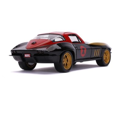 Black Widow & 1966 Chevy Corvette - Avengers - Jada - 1:24