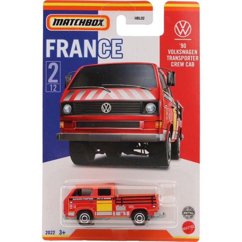 1990 Volkswagen Transporter Crew Cab - France - Matchbox
