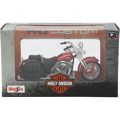 1999 FLSTS Heritage Softail Springer - Röd - Maisto - 1:18