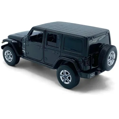 Jeep Wrangler Sahara - Svart - Ljud & Ljus - Tayumo - 1:32