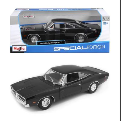 1969 Dodge Charger R/T - Svart - Maisto - 1:18