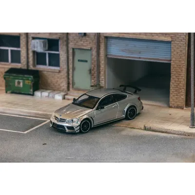 MB C 63 AMG Coupé Black Series - Silver - Tarmac - 1:64