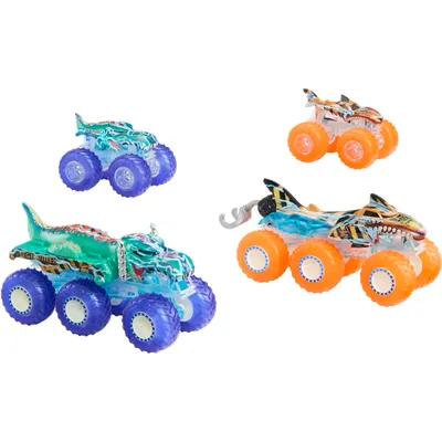 Monster Trucks Power Smashers - 4 truckar - Hot Wheels