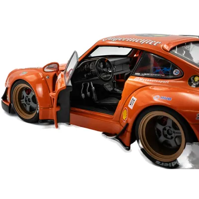 Porsche 911 (993) - RWB bodykit och Jägermeister Livery - Solido 1:18