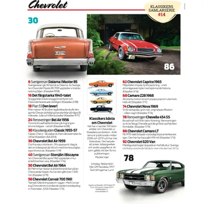 Chevrolet - Klassikers Samlarserie #14 - Tidning