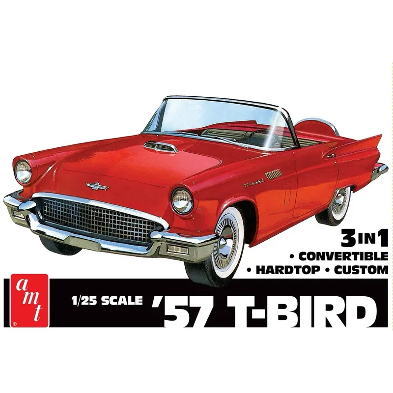 '57 Ford Thunderbird - Plastbyggmodell - 1937 - AMT - 1:25