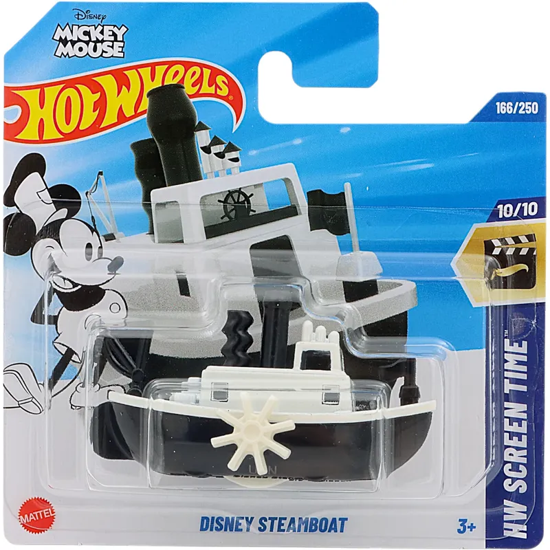 Disney Steamboat - Svart, Vit - HW Screen Time - 166/250 - Hot Wheels