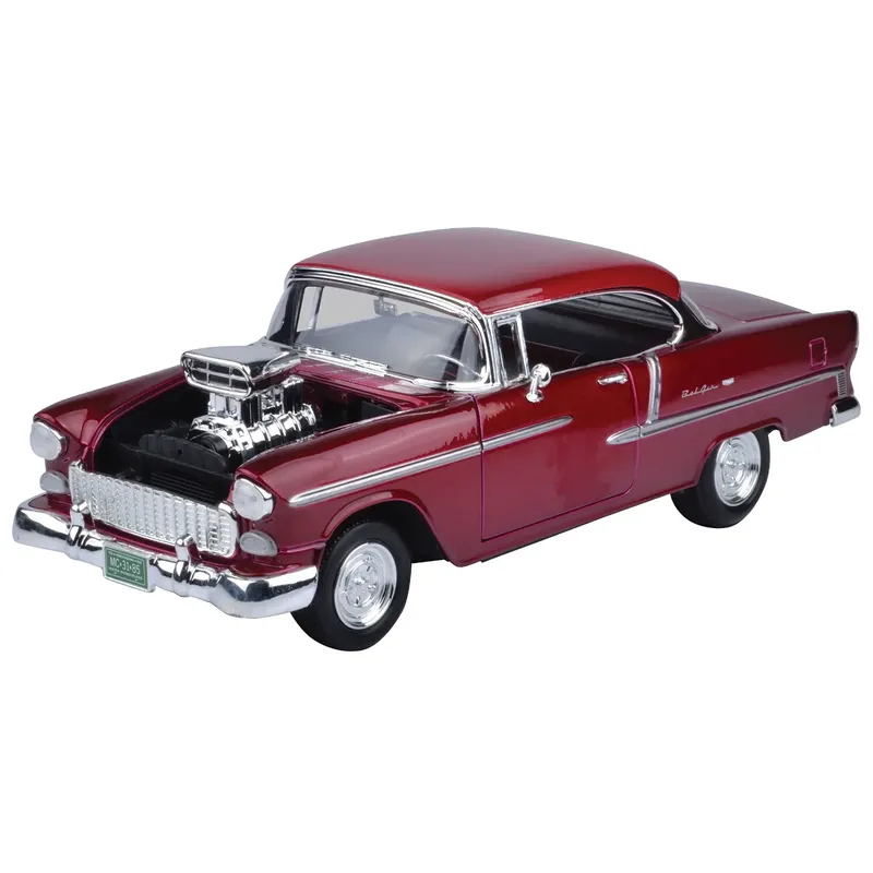 1955 Chevy Bel Air Tuning - Röd - Motormax - 1:18