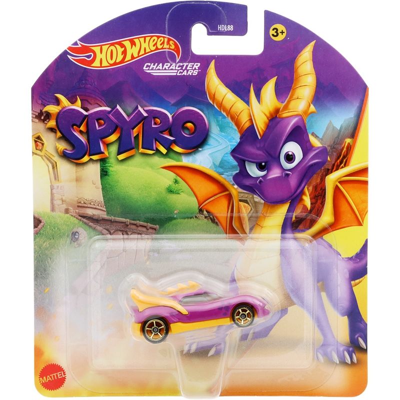 Spyro - Spyro the Dragon - Character Cars - Hot Wheels