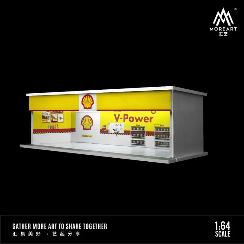 Shell Parking Garage - LED-belysning - 1:64