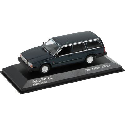 Volvo 740 GL - Blå-grön metallic - Minichamps - 1:43