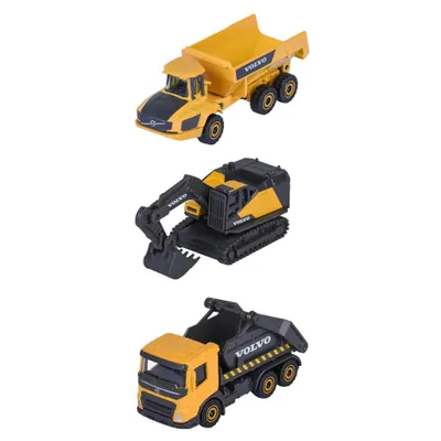 Volvo arbetsfordon - Grävmaskin, dumper, containerbil - Majorette