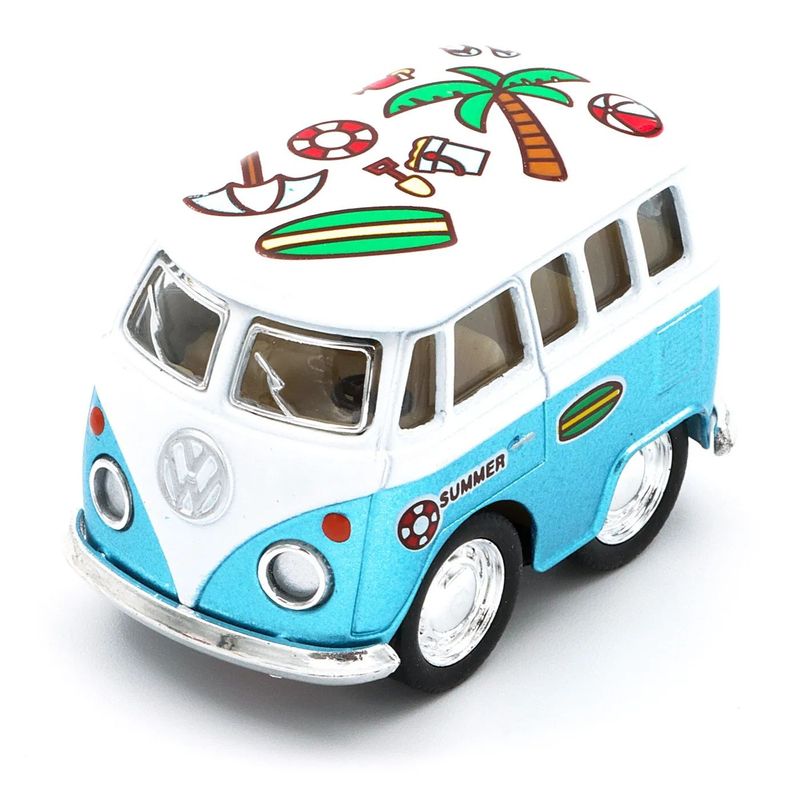 Volkswagen Bus - Little Van Summer - Kinsfun - 5 cm - Blå