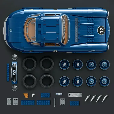 Mercedes-Benz 300 SL - Brick Shop - Klossbyggsats - Hot Wheels Premium Series