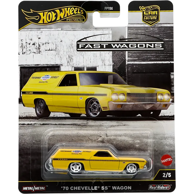 '70 Chevelle SS Wagon - Gul - Fast Wagons - Hot Wheels