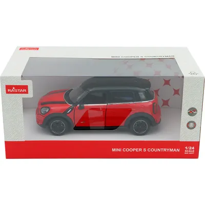 MINI Cooper S Countryman - Röd / Svart - Rastar - 1:24