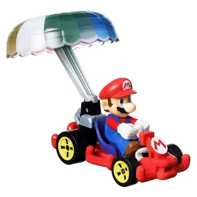 Mario - Pipe Frame + Parachute - Mario Kart - Hot Wheels