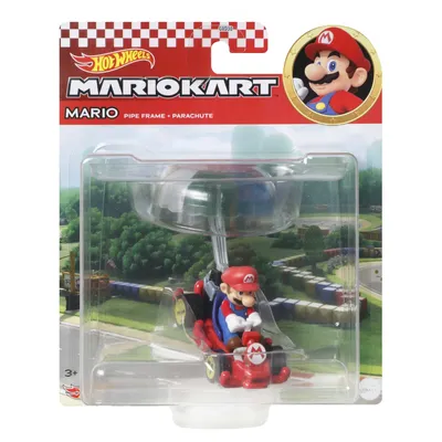 Mario - Pipe Frame + Parachute - Mario Kart - Hot Wheels