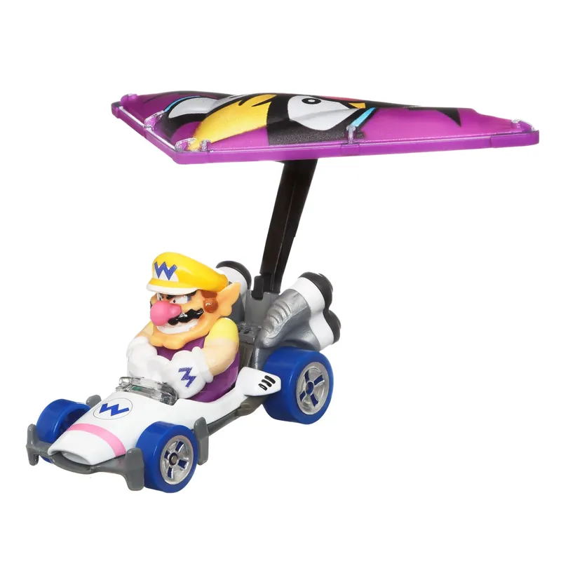 Wario - B-Dasher + Wario Wing - Mario Kart - Hot Wheels